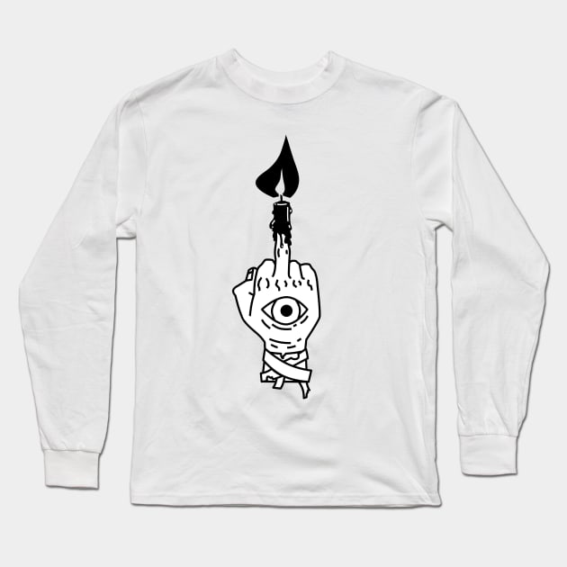 Fuck You Hand of Glory Long Sleeve T-Shirt by AlanNguyen